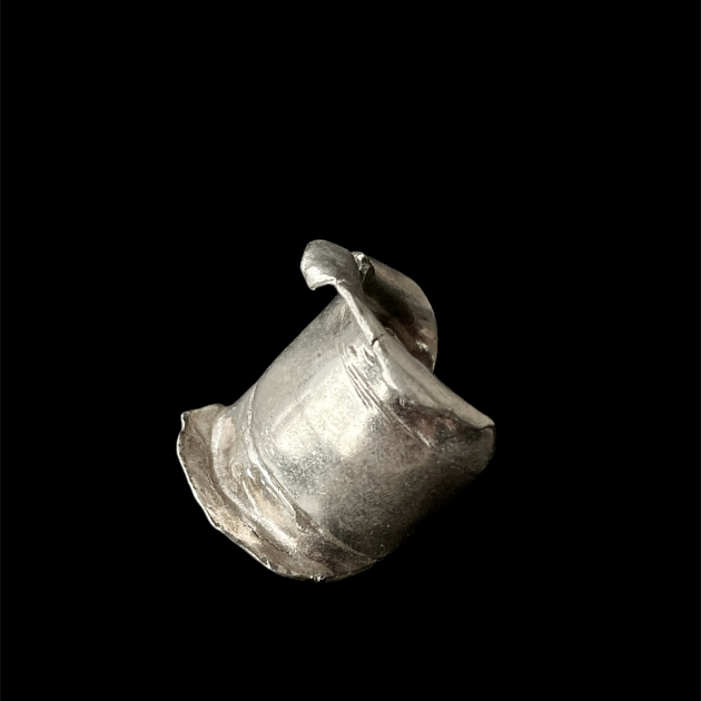 Contemporary silver SPOON ring