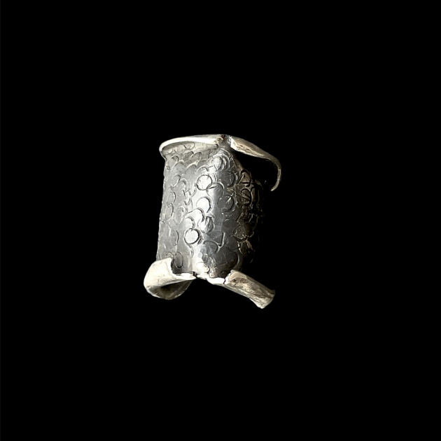 Contemporary silver SPOON ring