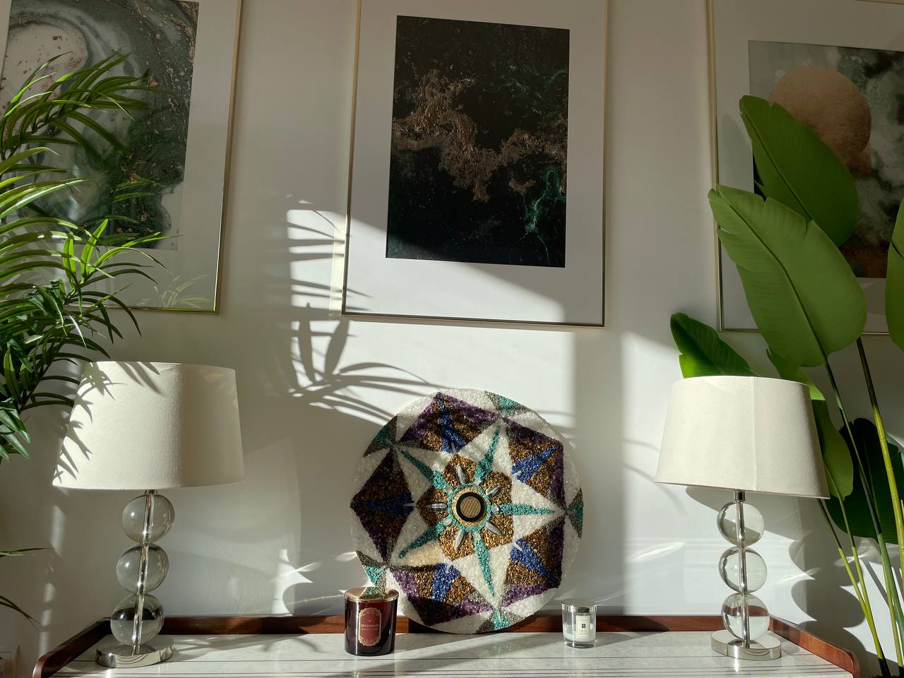 Stones mandala “Flower of life" diameter 50 cm - Image 2