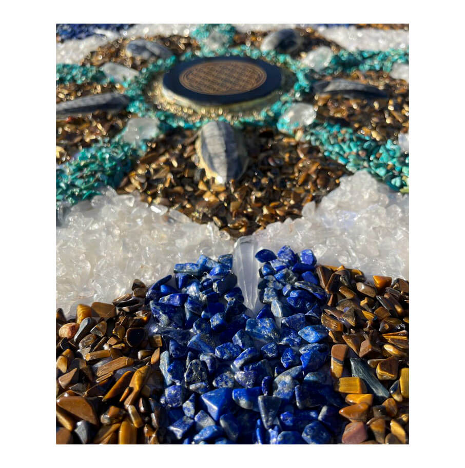 Stones mandala “Flower of life" diameter 50 cm - Image 7