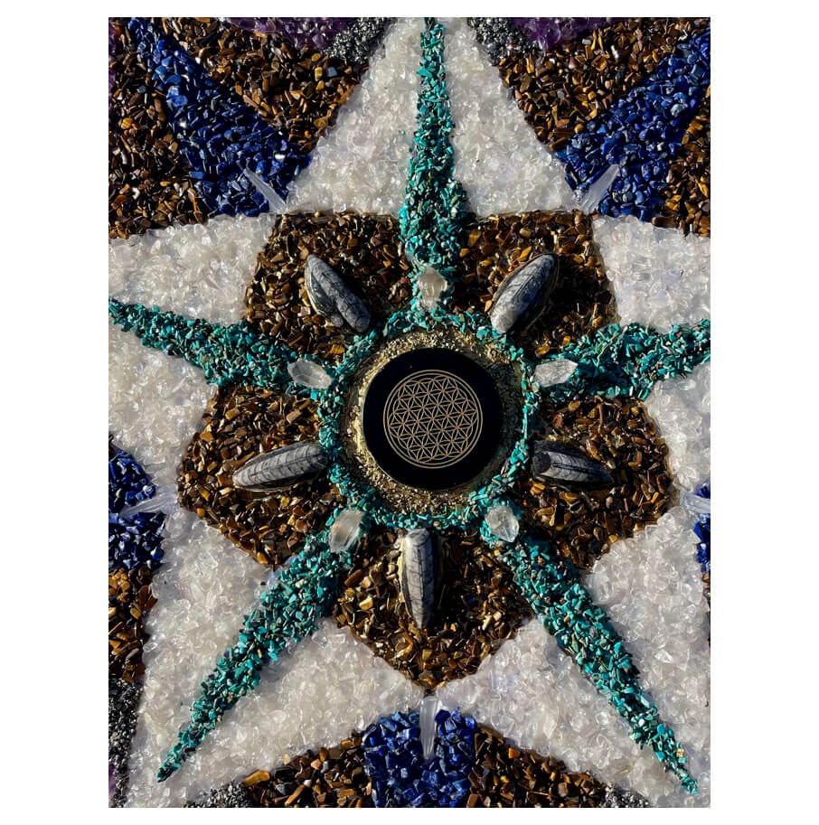Stones mandala “Flower of life" diameter 50 cm - Image 6