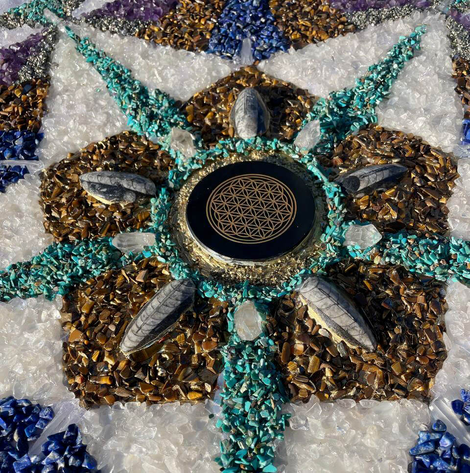 Stones mandala “Flower of life" diameter 50 cm - Image 5